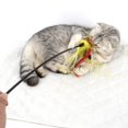 thumbnail image 3 of Cat Wand Faux Feather - Interactive Bell Kitten Teaser Toy Pet Pole Wand for Cat, 3 of 5