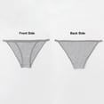 thumbnail image 7 of 3 Pack Seamless Underwear for Women Sexy V-Waist No Show Cheeky Panties Soft Stretch Ladies Hipster Bikini S-XL, 7 of 7