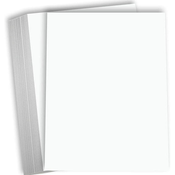 Hamilco White Cardstock Thick Paper  8 1/2 x 11" Blank Heavy Weight 80 lb Cover Card Stock - for Brochure Award and Stationery Printing - 50 Pack