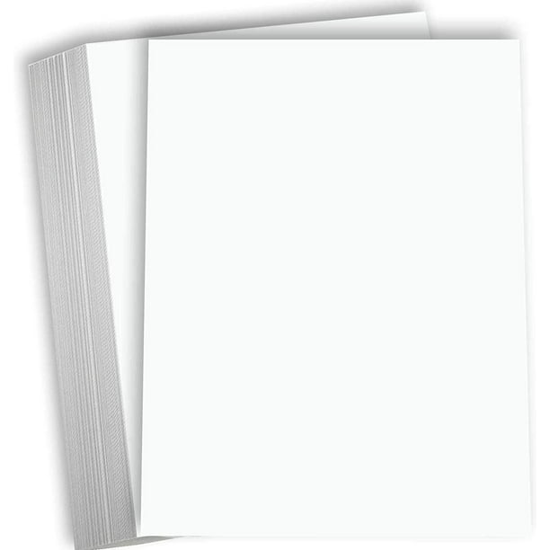Hamilco White Cardstock Thick Paper 8 1/2 x 11" Blank Heavy Weight 100 lb Cover Card Stock