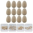 thumbnail image 2 of Monyance Wooden Bird Egg Unfinished Wooden Wren Eggs for DIY Crafts (12pcs)(1.18X0.79X0.79Inches), 2 of 11