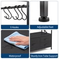 thumbnail image 4 of 20–29 Gallon Aquarium & Reptile Terrarium Stand, Heavy-Duty Metal Fish Tank Stand with Cabinet, Double Shelf Storage, Supports Up to 330 lbs, 4 of 9