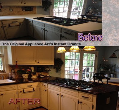 Instant Granite Chestnut Counter Top Film 36 X 240 Self Adhesive