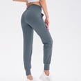 thumbnail image 4 of Pantalones deportivos de mujer con bolsillos con cremallera, de cintura alta, para entrenamiento deportivo y yoga, para mujer, 4 of 5