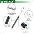 thumbnail image 5 of Unique Bargains 2Pcs 40Ib/180N/18kg 17inch/430mm Lift Supports Struts Gas Spring Black, 5 of 6
