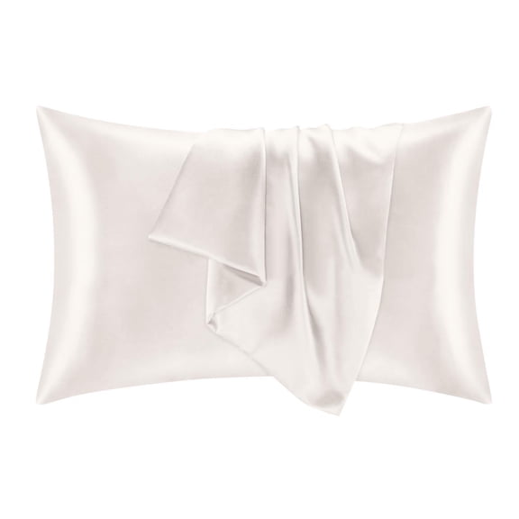 Green Silk Pillowcase, Satin Pillowcase For, 20X26 In, Machine Washable Solid Construction, Guest Room Refresh, Standard Sizing, 2 Pc