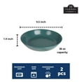 thumbnail image 2 of 10 Strawberry Street Double Line 9.5"/36 oz Round Dinner Bowl, Set of 2, Emerald Green, 2 of 5