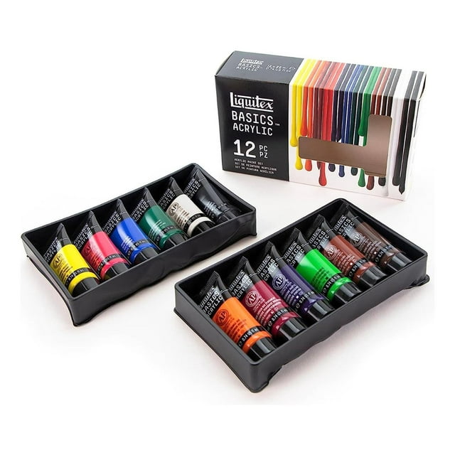 Set de Pintura Acrílica 12 Colores Liquitex Basicos 22ml azul