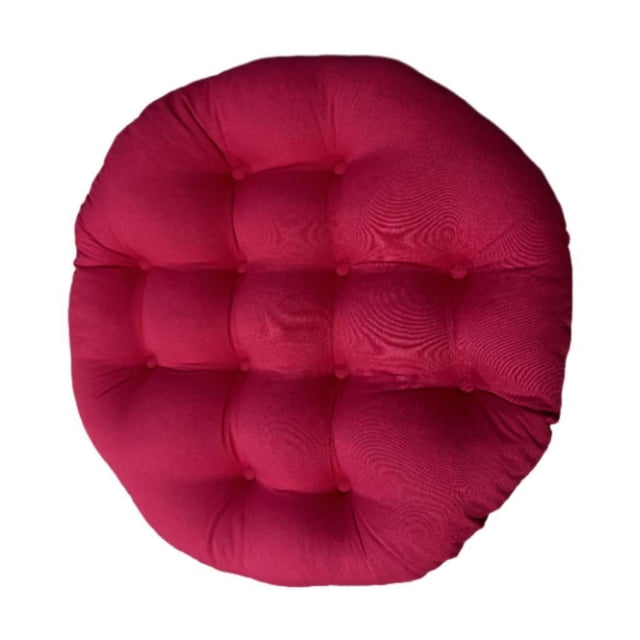 Cojín de asiento de 24 x 24 pulgadas, almohadillas para silla, cojín para asiento de patio para cesta colgante Rojo oscuro