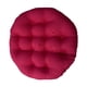 thumbnail image 1 of Cojín de exterior de 60 x 60 cm, cojines para sillas de jardín, cojines para sillas de mimbre con forma de huevo. Rojo oscuro, 1 of 9