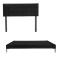 thumbnail image 1 of Box Base cama Slim King Size + Cabecera Bilbao Negro, 1 of 5