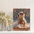 thumbnail image 2 of Cute Meerkat Bubble Bath Canvas Print, Funny Animal Bathroom Art, Colorful Whimsical Room Wall Decor, 2 of 8