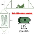 thumbnail image 3 of 2-Person Ultralight Trekking Pole Tent & Collapsible Aluminum Hiking Sticks by, 3 of 8