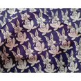 thumbnail image 4 of oneOone Silk Tabby Fabric Rabbit Block Printed Craft Fabric BTY 42 Inch Wide, 4 of 4