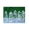 thumbnail image 1 of Torre de cuarzo transparente con piedras preciosas curativas de cristal natural para curación disponible a precio mayorista en la India, 1 of 3