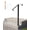 Black - single, variant on Heavy-Duty Wrought Iron Handrail for 1-2 Steps, 400 lb Capacity Stair Rail, Anti-Rust Powder Coated Outdoor Porch Grab Bar.