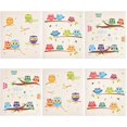 thumbnail image 1 of XISOBO Set of 6 Owls Swedish Dishcloths Absorbent and Quick Drying Cleaning Cloth Cute Sponge Swedish Towels Swedish Kitchen Towels Reusable Cleaning Wipes for Kitchen, Hand, Counter, 1 of 7