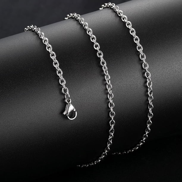 Colgante de joyería de acero de titanio, cadena a juego de acero inoxidable, cadena O, accesorios de joyería para parejas de hombres, cadena de clavícula