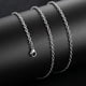 thumbnail image 1 of Colgante de joyería de acero de titanio, cadena a juego de acero inoxidable, cadena O, accesorios de joyería para parejas de hombres, cadena de clavícula, 1 of 5