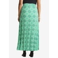 thumbnail image 2 of Jessica London Women's Plus Size Casual Wide Elastic Pull-On Lightweight Maxi Skirt, 2 of 5