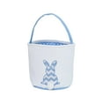 thumbnail image 1 of Advancent Bolsa de conejito Canasta de Pascua Conveniencia Cubos de vacaciones Suministros para niños Patrones surtidos decorativos Bolsas con Almacenamiento y organización del hogar raya azul, 1 of 6