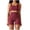 Red, variant on Ashirexll Two Piece Sets for Women, Vacation Outfits for Women, Casual Sleeveless Round Neck Blouse and Pant Summer Outfit Set