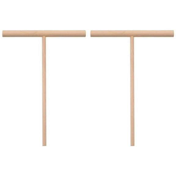Practial T Shape Crepe Maker Pancake Batter Wooden Spreader Stick Home Kitchen Tool Kit DIY Use