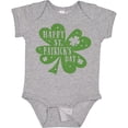 thumbnail image 3 of Inktastic Happy St. Patrick's Day Shamrock in Green Boys or Girls Baby Bodysuit, 3 of 5