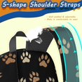 thumbnail image 5 of Dog Paw Print Black Pattern 17" School Backpacks for Teens,Waterproof Oxford Fabric,S-Shape Padded Straps for School,Travel,Hiking,Camping, 5 of 6