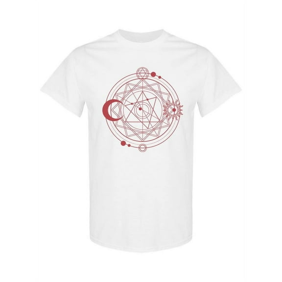 Sacred Geometry Ornament T-Shirt Men -SPIdeals Designs, Male 3X-Large