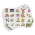 thumbnail image 1 of Ambesonne Sloth Place Mats Set of 4, Manga Style Characters, Standard Size, Multicolor, 1 of 6