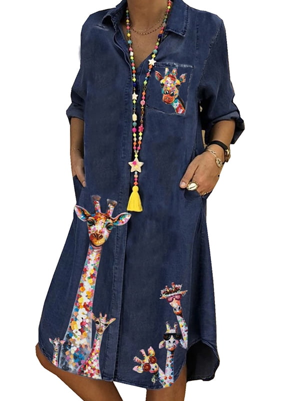 ladies denim tunic dress