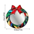 thumbnail image 3 of Christmas Decorative Wall Mirror, 7.87Inch Decorative Acrylic Makeup Mirror Self-Adhesive Stained Glass, Wall Mirrors for Living Room, Entryway, Bedroom, Dining Room Kitchen, 3 of 8