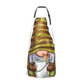 thumbnail image 2 of Lsque Fishing Gnome Fisherman Waterproof Apron Chef Aprons for Men Heavy Duty Chemical Work Apron Extra Long Grilling Aprons with Adjustable Bib Apron, 2 of 9