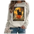 thumbnail image 5 of Futezty Halloween Sweatshirts for Women Plus Size Long Sleeve Cute Graphic Pullover Top 2025 Fall Fashion Shirt Clothes, 5 of 7