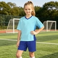 thumbnail image 7 of Bixock Toddler Boys Active Shorts Set,Unisex Soccer Training Uniform Quickly Dry Breathable Short Sleeve Crew Neck Top Pocket Shorts 2 Piece Active Training Wear for 4-14 Years Kids Clothings, 7 of 7