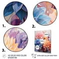 thumbnail image 3 of Designart "Dahlia Representation Colorfuled Acrylic I" Floral Floater Framed Canvas Print, 3 of 7