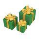 thumbnail image 2 of Xihbxyly Cajas de Regalo Navideñas Iluminadas, Juego de 3, Decoración Led, Control Remoto, 8 Modos de Parpadeo, Luces Blancas Cálidas, Decoración para Exteriores, Ambiente Festivo, Tamaño de 15,5 a 2, 2 of 5