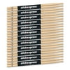 Stick Express SE7AW 12 American Hickory 7A Drumsticks with Wood Tip, 12 Pairs
