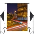 thumbnail image 2 of ABPHOTO Polyester 5x7ft Italy Colosseum Photography Background Night Street View Backdrop Studio Backdrop Props Wall, 2 of 5
