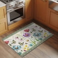 thumbnail image 2 of Spring Flowers Entryway Rug 2'x3'&nbsp; Non Slip Front Door Mats, Retro Boho Botanical Florals Butterfly Entrance Rugs Indoor Outdoor Carpet, Washable Floor Mats Small Area Rug for Bedroom Kitchen, 2 of 8