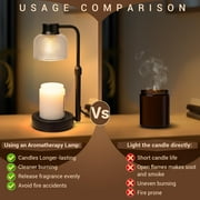 Nurforta Candle Warmer Lamp with Timer: Adjustable Height Dimmable Candle Warmer 24-Hour Cycle Timer - Mother's Day Gifts for Mom Home Decor House Warming Gifts New Home