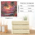 thumbnail image 3 of Qxltty Volcanic Island Kitchen Towels Set of 6 Ultra Soft Absorbent Quick Drying Dish Cloths 11 x 11in, 3 of 9