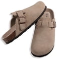 thumbnail image 6 of Comwarm Suede Clogs for Women Footbed Sandals Potato Shoes with Arch Support, 6 of 6