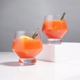 thumbnail image 5 of Viski Raye Footed Crystal Punch Cups, Party Cocktail Glasses, 8oz Set of 2, 5 of 6