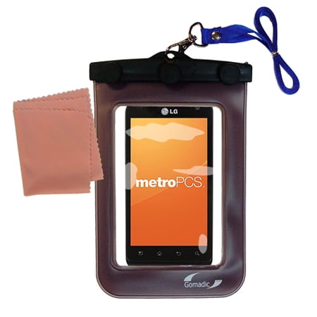 Gomadic Clean and Dry Waterproof Protective Case Suitablefor the LG MS910 to use Underwater