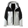 thumbnail image 1 of Men's Winter Colour Blocking Outdoor Sports Casual Style Warm Thickened Coat Jacket, 1 of 3