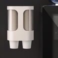 thumbnail image 3 of Dispensador de vasos de papel de plástico con doble soporte para dispensador de agua, para uso en restaurantes, hoteles y oficinas., 3 of 13