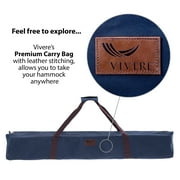 Vivere Double Cotton Hammock, Comfortable Daybed with Steel Stand, 9 Foot, Tropical