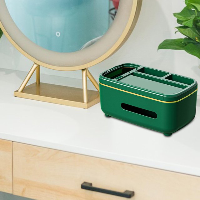 Dispensador de servilletas para caja de pañuelos perfecl organizador de escritorio decoración de mesa VERDE